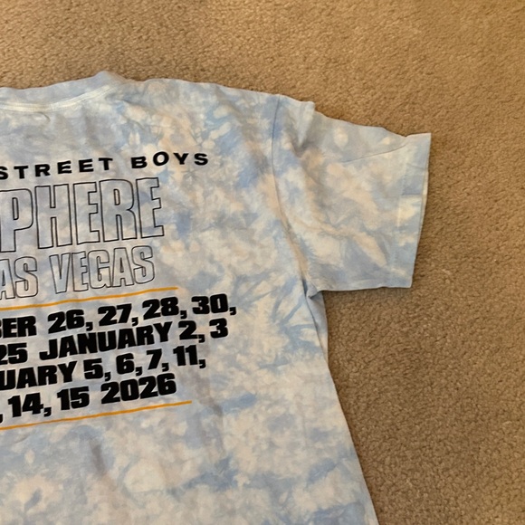 NEW Backstreet Boy’s Tie Dyed T-Shirt from Into the Millennium Sphere Winter L - Picture 12 of 14